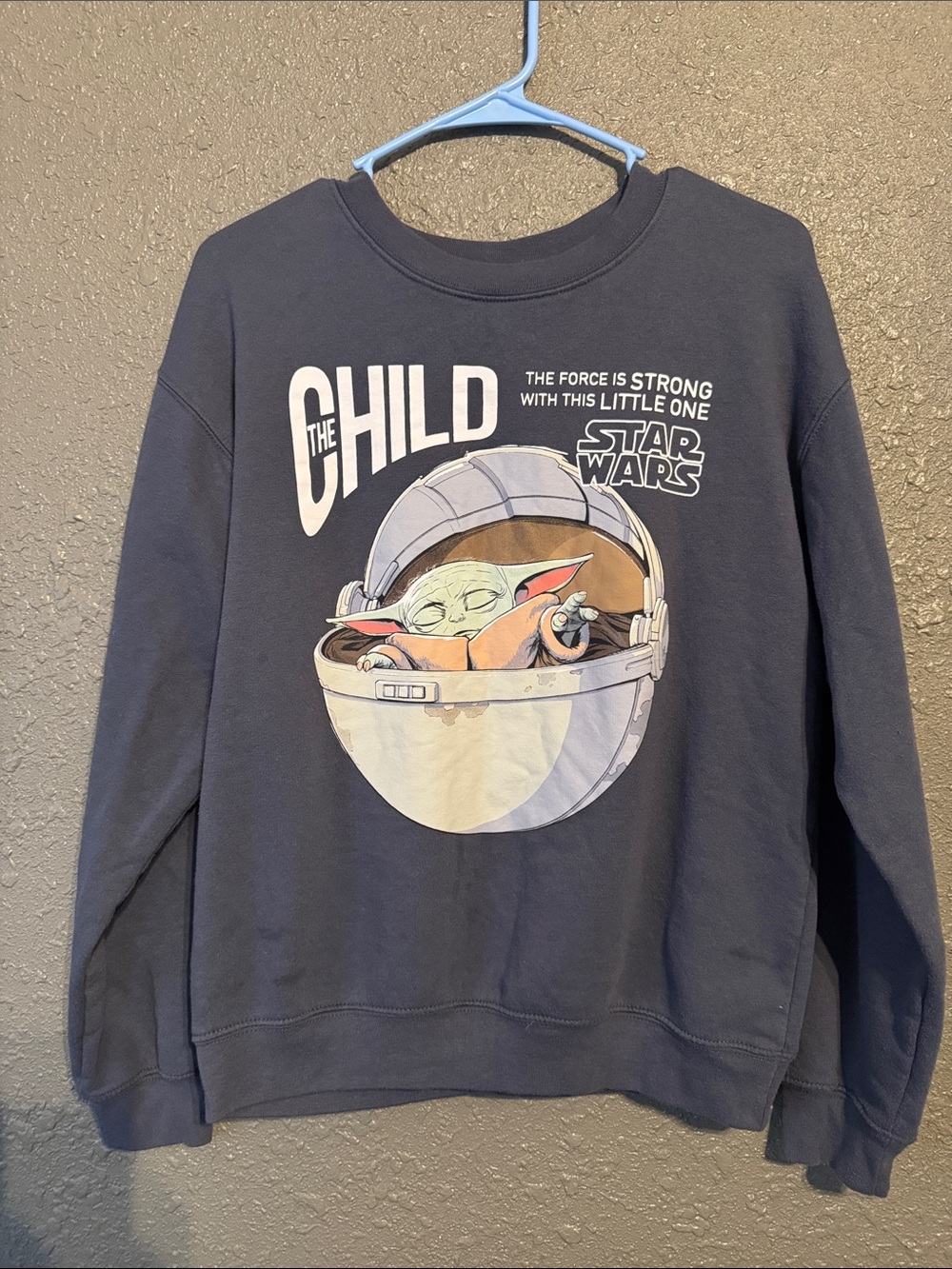 Star Wars Kids Sweatshirt Navy with The Child (Grogu) Graphic